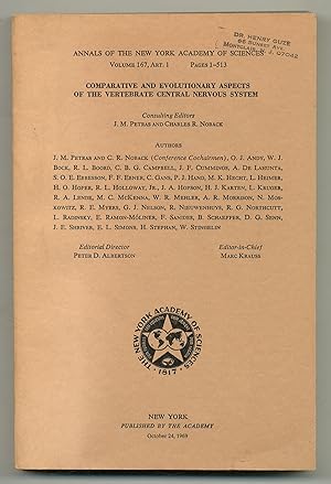 Seller image for Comparative and Evolutionary Aspects of the Vertebrate Central Nervous System [in]: Annals of the New York Academy of Sciences, Volume 167, Art. 1 for sale by Between the Covers-Rare Books, Inc. ABAA