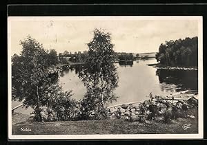 Ansichtskarte Nokia, Landschaftsidylle am See