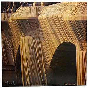 Christo: Le Pont Neuf Empaquete / The Point Neuf Wrapped, Paris 1975-1985 (Signed Poster)