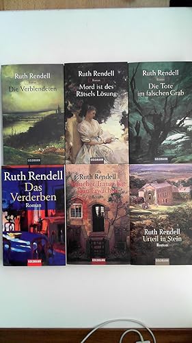 Ruth Rendell Konvolut 6 Bände, Titel: Die Verblendeten; Mord ist des Rätsels Lösung; Die Tote im ...