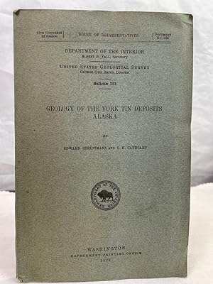 Bild des Verkufers fr Geology of the York Tin Deposits Alaska. Bulletin No.733. zum Verkauf von Antiquariat Bler