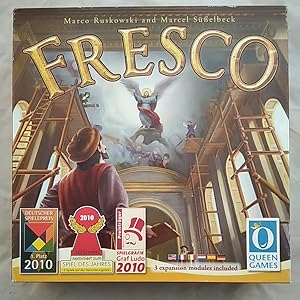 Queen Games 60592: Fresco, inklusive 3 Erweiterungsmodule [Taktikspiel]. Achtung: Nicht geeignet ...