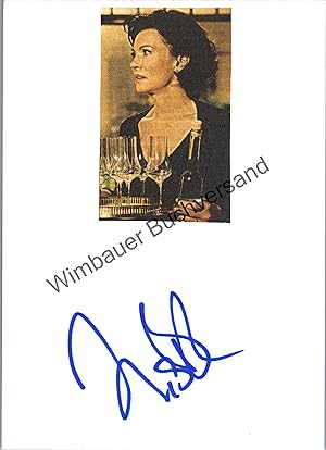 Bild des Verkufers fr Original Autogramm Iris Berben /// Autogramm Autograph signiert signed signee zum Verkauf von Antiquariat im Kaiserviertel | Wimbauer Buchversand