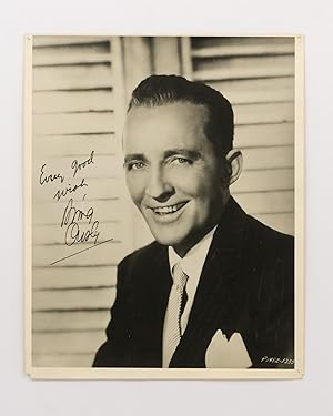 A signed portrait photograph of the popular and influential American singer and actor Bing Crosby...