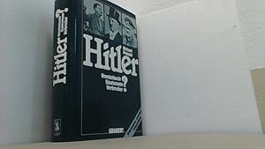 Image du vendeur pour Hitler. Revolutionr-Staatsmann-Verbrecher? mis en vente par Antiquariat Uwe Berg