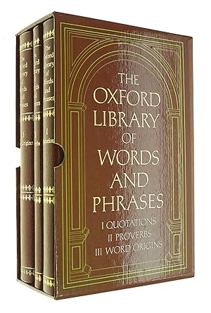 Image du vendeur pour The Oxford Library of Words and Phrases [THREE VOLUMES IN A SLIPCASE] mis en vente par M Godding Books Ltd