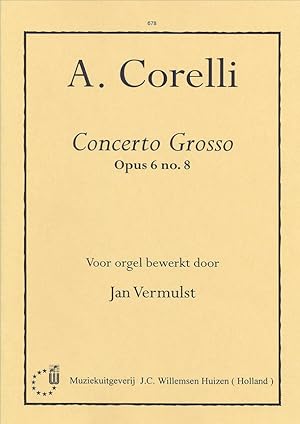 Bild des Verkufers fr Concerto grosso op.6,8 fr Orgel zum Verkauf von moluna