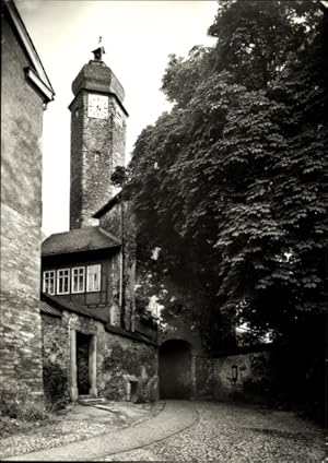 Bild des Verkufers fr Ansichtskarte / Postkarte Greiz im Vogtland, Eingang zum Oberen Schloss, Historisches Staatsarchiv zum Verkauf von akpool GmbH