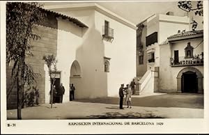 Ansichtskarte / Postkarte Exposicion Internacional de Barcelona 1929, Plazuela del Carmen, Pueblo...