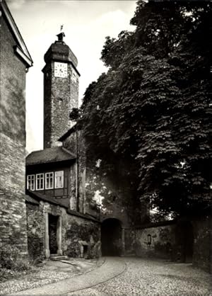 Bild des Verkufers fr Ansichtskarte / Postkarte Greiz im Vogtland, Eingang zum Oberen Schloss, Historisches Staatsarchiv zum Verkauf von akpool GmbH