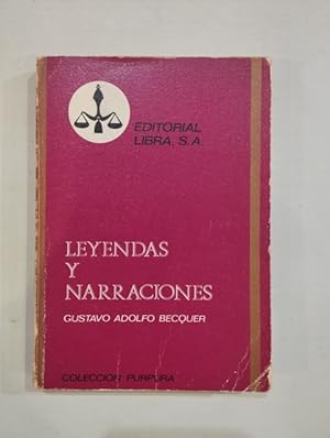 Imagen del vendedor de Leyendas y narraciones a la venta por Saturnlia Llibreria