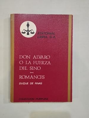 Seller image for Don lvaro o la fuerza del sino / Romances for sale by Saturnlia Llibreria