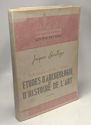 Seller image for Introduction aux tudes d'archologie et d'histoire de l'art for sale by crealivres