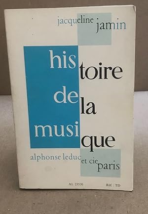 Histoire de la musique/nombreuses illustrations