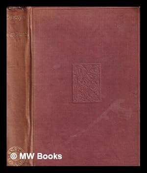 Bild des Verkufers fr Essays / by Leigh Hunt ; edited, with introduction and notes, by Arthur Symons zum Verkauf von MW Books Ltd.