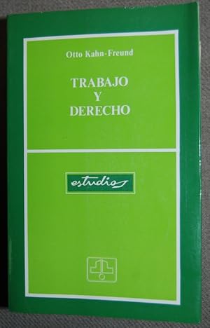 Imagen del vendedor de TRABAJO Y DERECHO. Traduccin de Jess M. Galiana Moreno a la venta por Fbula Libros (Librera Jimnez-Bravo)