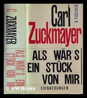 Seller image for Als wr's ein Stck von mir for sale by MW Books Ltd.