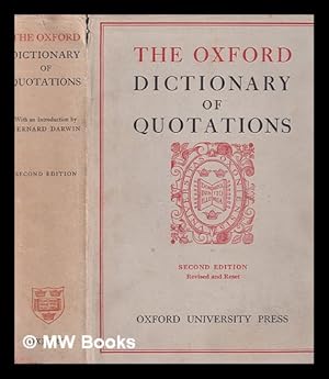 Seller image for The Oxford dictionary of quotations for sale by MW Books Ltd.