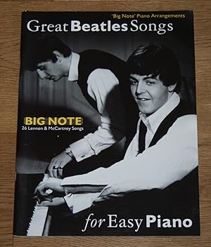 'Big Piano' Arrangements: 26 Great Beatles Songs for Easy Piano.
