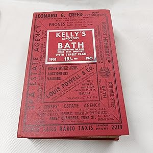 Bild des Verkufers fr Kelly's Directory of Bath 1961 (Twenty-first edition) zum Verkauf von Cambridge Rare Books