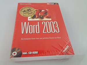 Image du vendeur pour Word 2003 das kompakte Know-how zum perfekten Einsatz von Word ; [inkl. CD-ROM] mis en vente par SIGA eG