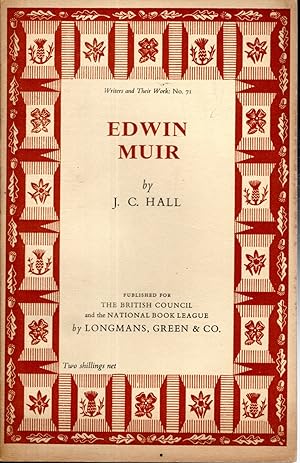 Seller image for Edwin Muir (Writers and Their Work Series,#71) for sale by Dorley House Books, Inc.