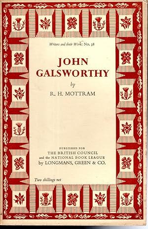Imagen del vendedor de John Galsworthy (Writers and Their Work Series,#38) a la venta por Dorley House Books, Inc.