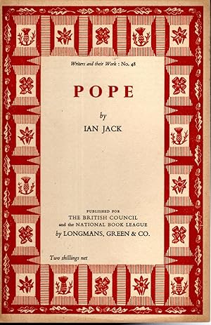 Imagen del vendedor de Pope (Writers and Their Work Series,#48) a la venta por Dorley House Books, Inc.