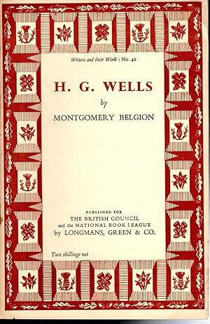 Seller image for H.G. Wells (Writers and Their Work Series,#40) for sale by Dorley House Books, Inc.