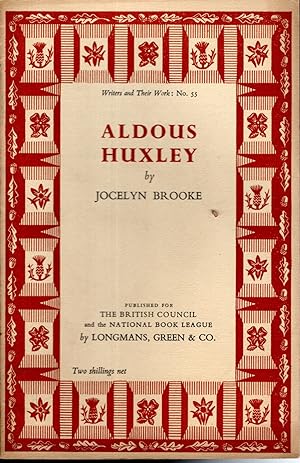 Imagen del vendedor de Aldous Huxley (Writers and Their Work Series,#55) a la venta por Dorley House Books, Inc.