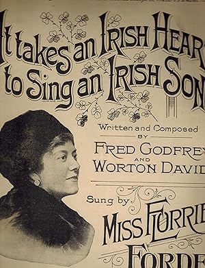 It Takes an Irish Heart to Sing an Irish Song - Florrie Ford Cover - Vintage Sheet Music