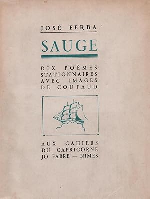 Seller image for Sauge. Dix pomes stationnaires avec images de Coutaud. for sale by Librairie Jean-Yves Lacroix