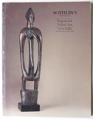 Seller image for Important Tribal Art May 15, 1991 for sale by Jeff Irwin Books