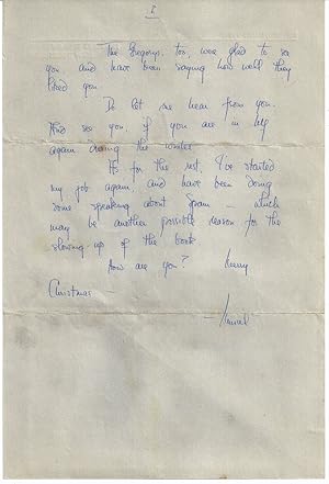 AUTOGRAPH LETTER SIGNED (ALS)