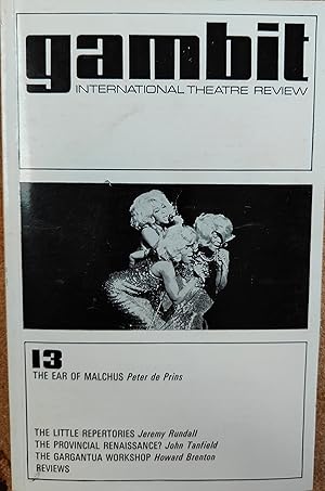 Immagine del venditore per Gambit International Theatre Review Number 13 Volume 4 venduto da Shore Books