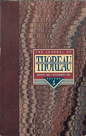 Image du vendeur pour Journal of Henry David Thoreau, March 1853-November 1853. Volume 5. mis en vente par A Cappella Books, Inc.