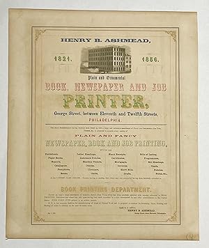 Seller image for Henry B. Ashmead, 1821. 1856 for sale by G.S.  MacManus Co., ABAA