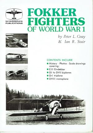 Image du vendeur pour FOKKER FIGHTERS OF WORLD WAR 1 mis en vente par Paul Meekins Military & History Books