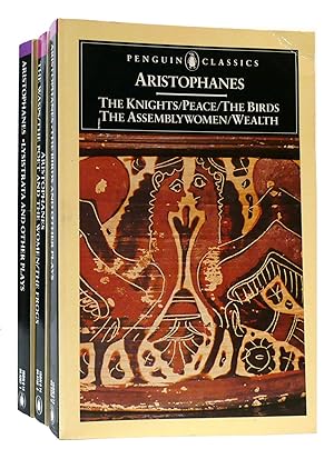 Imagen del vendedor de ARISTOPHANES 3 VOLUME SET The Knights, Peace, Wealth, the Birds, the Assemblywoman, the Wasps, the Poet and the Women, the Frogs, Lysistrata, the Acharnians, the Clouds a la venta por Rare Book Cellar