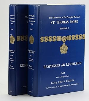 Imagen del vendedor de THE COMPLETE WORKS OF ST. THOMAS MORE: Volume 5, Responsio Ad Lutherum (Two Volume Set) [Yale Edition of the Complete Works of Thomas More] a la venta por Arches Bookhouse