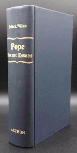 Seller image for POPE: Recent Essays for sale by BOOKFELLOWS Fine Books, ABAA