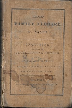 Immagine del venditore per INQUIRIES CONCERNING THE INTELLECTUAL POWERS, AND THE INVESTIGATION OF TRUTH venduto da Bookseller, Inc.