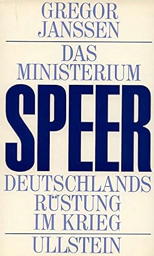 Seller image for Das Ministerium Speer. Deutschlands Rstung im Krieg. for sale by PlanetderBuecher