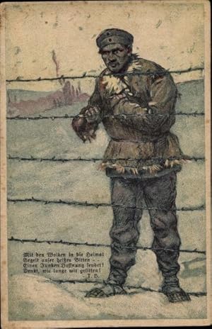 Ansichtskarte / Postkarte Volksbund zum Schutz der Deutschen Kriegs- und Zivilgefangene, Soldat, ...
