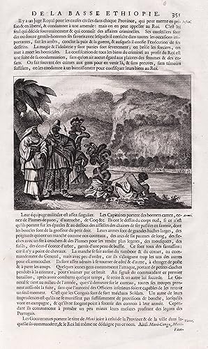 (Congolese nobles and warriors on the bank of an Africam river) - Congo Kongo / costumes Trachten...