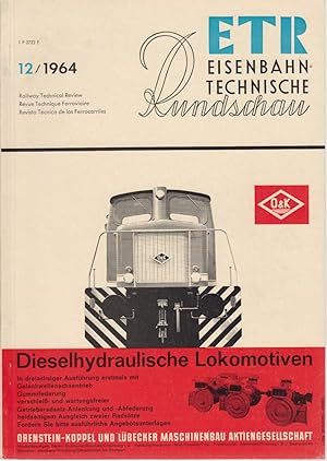 Seller image for ETR, Eisenbahntechnische Rundschau, 13. Jg., Heft 12, Dezember 1964. for sale by Fundus-Online GbR Borkert Schwarz Zerfa