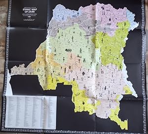 Imagen del vendedor de Nineteenth Century Ethnic Map of Zaire. Scale 1:2 000 000. Compiled at the Zaire Basin Art History Research Foundation. a la venta por Fundus-Online GbR Borkert Schwarz Zerfa