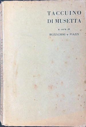 Bild des Verkufers fr Taccuino di Musetta zum Verkauf von Librodifaccia