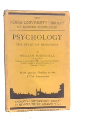 Bild des Verkufers fr Psychology The Study Of Behavior zum Verkauf von World of Rare Books