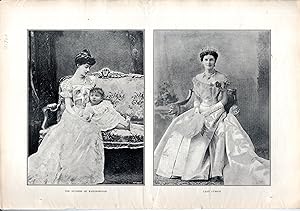 Imagen del vendedor de PRINT:: "Duchess of Marlborough & Lady Curzon". from Harper's Bazar, August 19, 1899 a la venta por Dorley House Books, Inc.